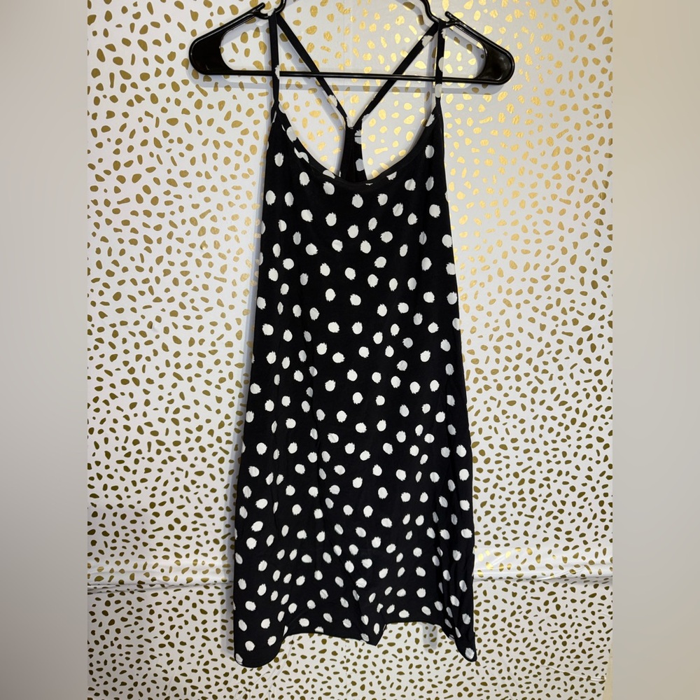 Outdoor voices Black and White Polka Dot Dress